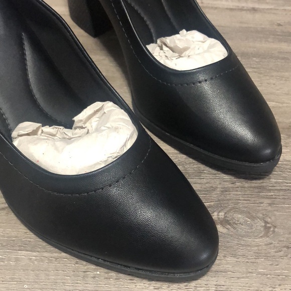 Comfort Flex Women’s Angela Pumps Black Block Heel Shoes Size 10 - Picture 11 of 14